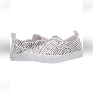Armani Exchange Men Blk/White Designer Loafers Shoes"" ONLY WORE ONCE!!""